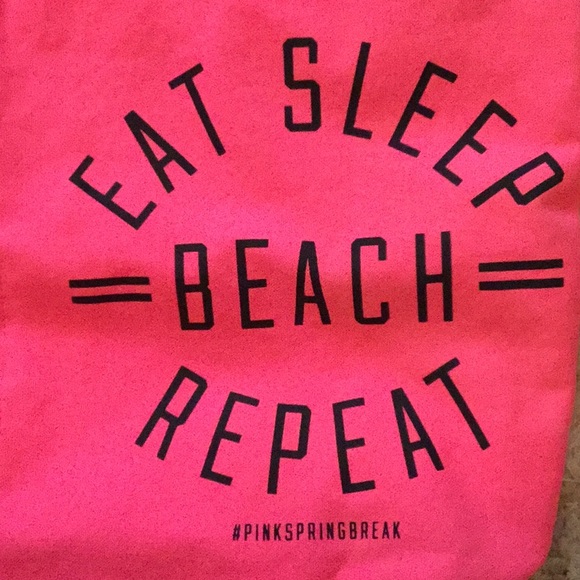 Pink spring break beach tote - Picture 2 of 8